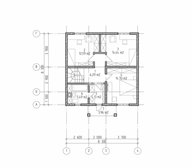 План княжич тн1 мансарда "Княжич тн1"