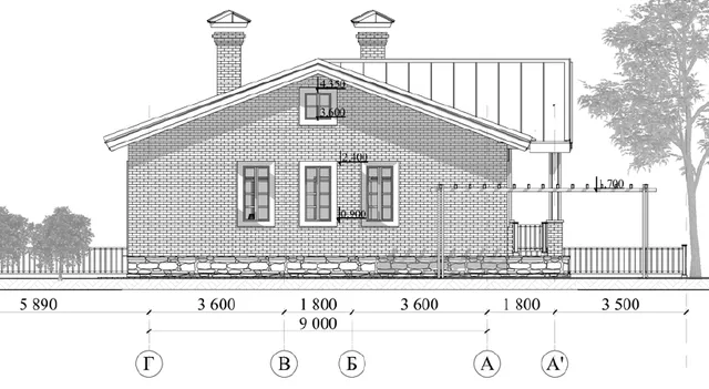 План фасад 3 "Ирвинг"