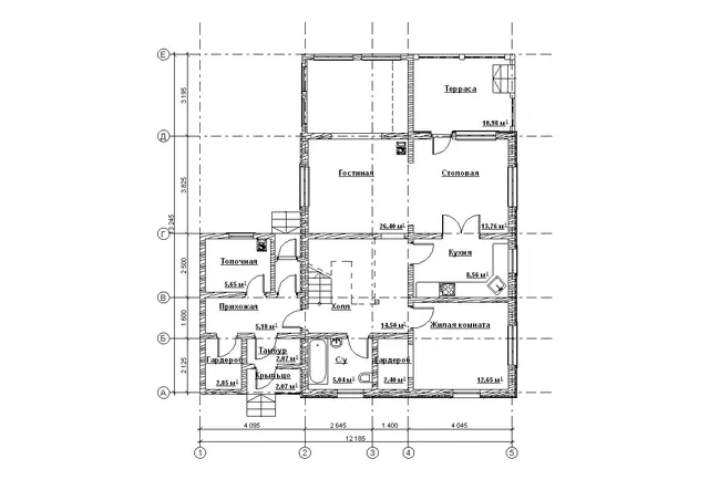 Plano воздушный 1 этаж "Vozdushnyj"